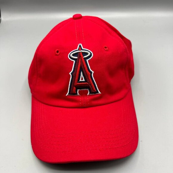 Los Angeles LA‎ Angels Hat Men Red Joe Journey Man MLB Strap Back Cap New - Picture 1 of 6